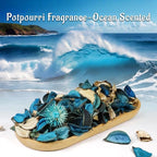 SCENTORINI Potpourri Bags, Potpourri Bowl Filler, Blue Vase Filler, 10.44 oz Ocean Scented Bowl Fillers for Home Decor, Coastal Bathroom Beach Decor