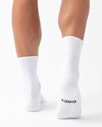 Cozy Earth Essential Calf Socks for Women and Men – Soft Mercerized Cotton Crew Socks 2-Pack Set – Heel & Arch Support