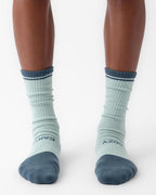 Cozy Earth Essential Calf Socks for Women and Men – Soft Mercerized Cotton Crew Socks 2-Pack Set – Heel & Arch Support