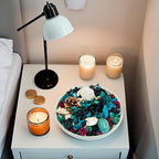 Coastal Potpourri, Blue Potpourri Dried Flower, Long-Lasting Bowl & Vase Filler Decor, Home Fragrance Sachet for Bathroom Living Room Bedroom Office (Blue)