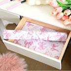 BBTO 20 Sheet Fragrant Drawer Liners for Dresser Scented Cabinet Paper Liners for Shelves 15.8 x 22 Inches Non Adhesive Drawer Paper Mats for Home Shelf Close(Bow)