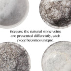 Koville Natural Marble Incense Holder, Incense Holder for Sticks with 9 Holes, Handmade Incense Burner Ash Catcher for Meditation Yoga SPA, Balsam Fir/Palo Santo/Sage/Cone (Gris Lido)