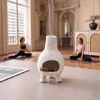 Ceramic Palo Santo Holder Burner - Mini Chimenea Incense Dish for Meditation Décor - Palo Santo Holder for Burn Palo Santo Sticks,Cones,Aromatherapy Yoga