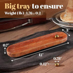 Koville Red Travertine Incense Holder, Incense Holder for Sticks, Natural Stone Incense Burner Ash Catcher for Meditation Yoga SPA, Balsam Fir/Palo Santo/Sage/Cone, Home Table Decor