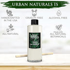 Urban Naturals Reed Diffuser Oil Refill Balsam Forest with Balsam Fir, Pine Needles, Evergreen, Cedar, Sandalwood 8 oz + Free Reed Sticks, Made in The USA