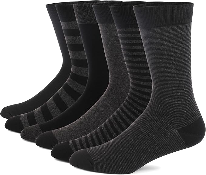 HHX YONLEE Dress Socks 5/6/10 Pairs Crew Argyle Colorful Cotton Novelty Casual Happy Fun