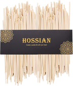 HOSSIAN 10inch Reed Diffuser Sticks- 100PCS Natural Rattan Wood Sticks Essential Oil Aroma Diffuser Sticks Refill Replacement for Aroma Fragrance