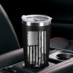 Father's Day Gift for Dad, Grandpa, Husband & Mechanics – 20oz Black Tumbler | I Fix Stuff & I Know Things - Funny Christmas Birthday Gift for Men | Dad Gifts