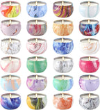 Scented Candles Gifts Set 24 Pack Soy Wax Travel Tin Jar Candles for Home 2.5 OZ Scented for Mom for Christmas, Birthday, Thanksgiving, Mother's Day