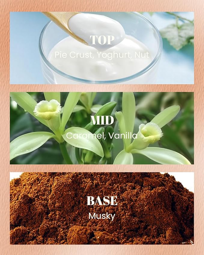 M&SENSE Caramel Vanilla Scented Vegan Soy Candles,10oz 42-Hour Slow Burning Time,No Toxin Heavy Scented Candles,Cozy Relaxing Romance,Fancy Housewarming Gifts for Women & Men