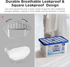 W&E Choice Moisture Absorbers, Portable Humidity Absorber Boxes for Your Bathroom, Closet & Car, Dehumidifier with Fragrance Free, 12 Pack