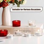 100 Pack Tealight Candles Bulk, 4 Hours Long Burning Tea Lights, White TeaLight Candles, Unscented Smokeless Tea Light Candle for Home Shabbat Weddings Party