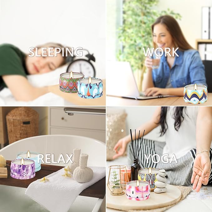 36 Pack Scented Candles Set for Home, Relaxing Stress Relief, Aromatherapy - Natural Soy Wax and Fragrance - Gifts for Women, Mom, Best Friend, Wife, Birthday