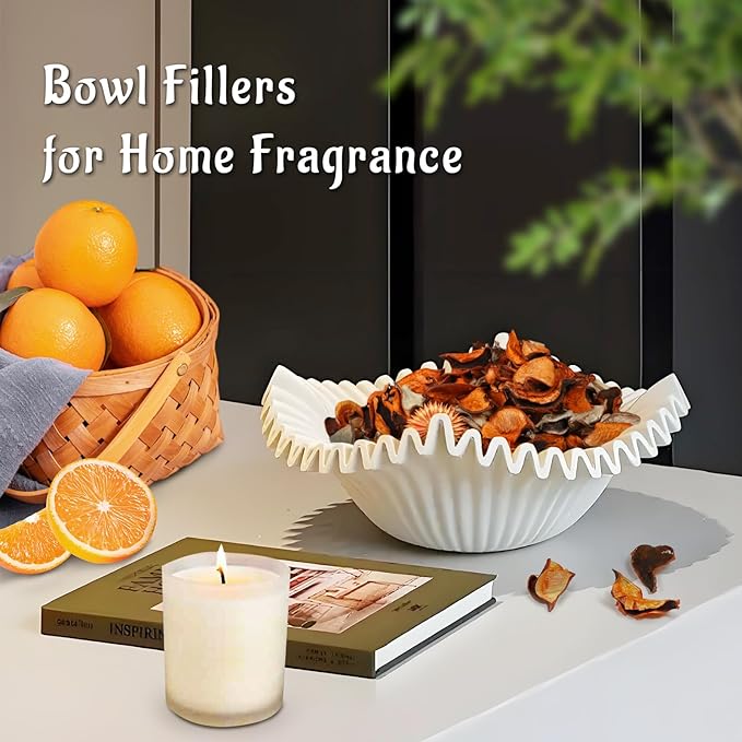 SCENTORINI Potpourri Bags, Citrus Scent, Potpourri Vase Filler, 10.44 oz, 2 Pack Home Fragrance Sachet Dried Flower, Bowl Fillers for Home Bathroom Coastal Decor