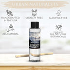 Urban Naturals Reed Diffuser Oil Refill, Crisp Alpine Air Diffuser Oils with Eucalyptus, Pine, Citrus, 4 oz + Free Reed Sticks, Made in The USA