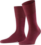 FALKE Men's Airport Dress Socks, Premium Merino Wool Cotton Blend, Sustainable Luxury, Eco-Friendly Business Casual, 1 Pair
