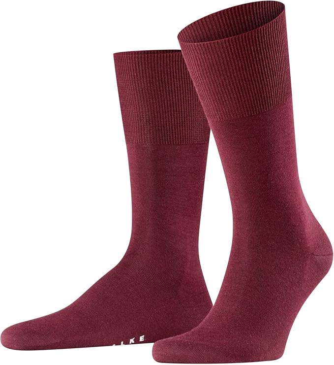 FALKE Men's Airport Dress Socks, Premium Merino Wool Cotton Blend, Sustainable Luxury, Eco-Friendly Business Casual, 1 Pair