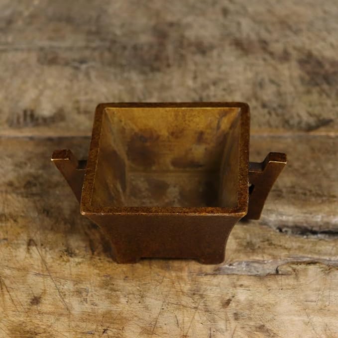 Copper Incense Burner Chinese Brass Incense Holder Traditional Copper Zen Incense Burner Sandalwood Burner Decoration Censer