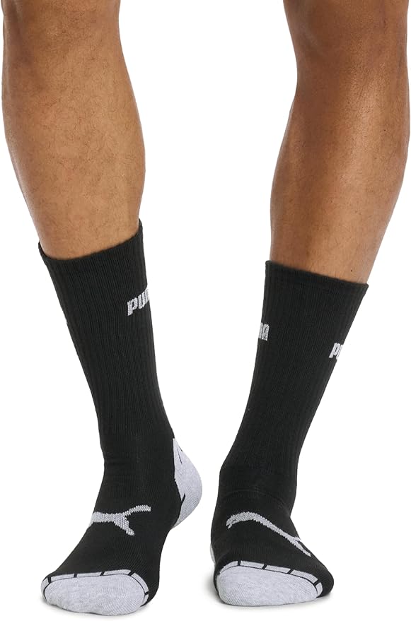 PUMA mens 6 Pack Crew Socks