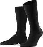 FALKE Men's Airport Dress Socks, Premium Merino Wool Cotton Blend, Sustainable Luxury, Eco-Friendly Business Casual, 1 Pair
