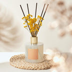 Cocorrína Reed Diffuser - Warm Vanilla Scented Diffuser with 8 Sticks Home Fragrance Reed Diffuser for Bathroom Shelf Decor