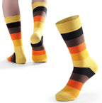 DRASEX Men's Dress Socks Funky Colorful Pattern Cotton Novelty Casual Crew Socks