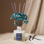 Airkeep Reed Diffuser Set,3.38 fl oz (100 ml) - Cashmere Vanilla Oil Diffusers with 8 Reed Sticks, Home Fragrance Reed Diffuser for Bathroom Shelf Decor