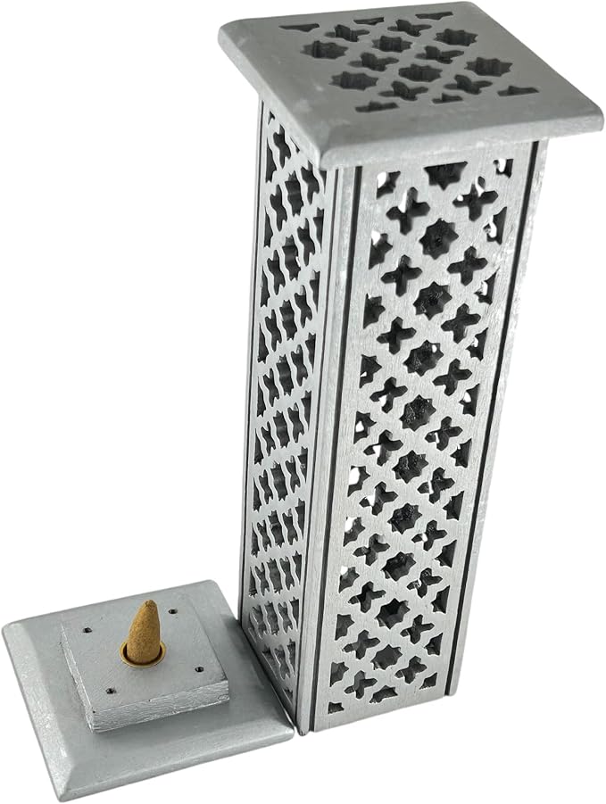 S.B ARTS Incense Holder for Sticks, Insence Stick Holder Ash Catcher for Table Decorations and Gifting - Wooden Incense Tray for Sticks - Home Decor Gifts (Cone)