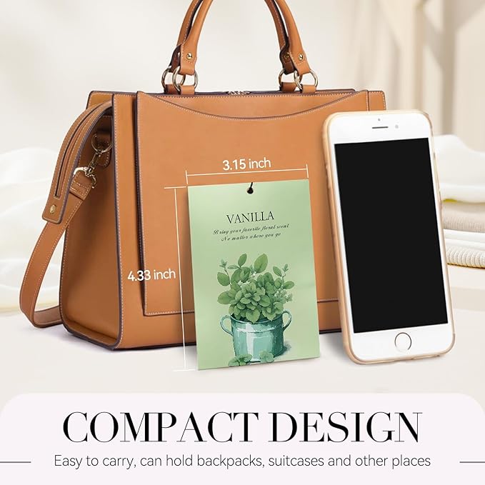 Vanilla Scented Sachet Bags - 12 Pack Closet Freshener Odor Eliminator, Long Lasting Home Fragrance for Drawers, Wardrobes & Cars, House Smell Good Products, Air Freshener for Closet