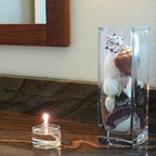 Firefly Fuels Refillable Glass Oil Candle - 2 oz Liquid Candle for Indoor Use, Outdoor Events, Emergency Lighting - Clean Burning with Wick and Holder Included. Use with Liquid Paraffin or Lamp Oil