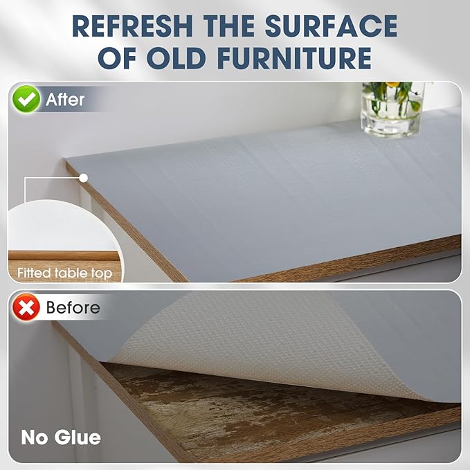 Shelf and Drawer Liner, Kitchen Cabinet Liners Non-Adhesive Thick Non-Slip Waterproof Washable Fragrant Mats Protect Dresser Shelves Cupboard Bathroom Cabinets, Gray, 12 in X 20 FT