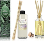 Urban Naturals Reed Diffuser Oil Refill Lavender Vanilla with Creamy Vanilla, White Woods 8 oz + Free Reed Sticks, Made in The USA