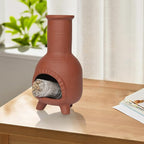 Handmade Ceramic Palo Santo Stand Burner, Palo Santo Stand, Small Chimney for Burning Incense Cones, Sticks and Sage, Meditation Yoga Smudge Bowl, Chimeneas Incense Holder, Energy Purification