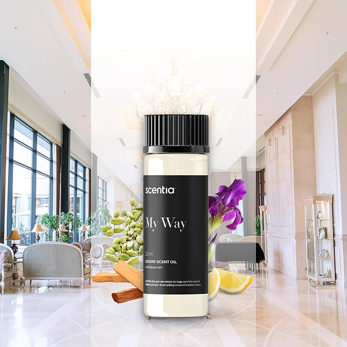 My Way Hotel Diffuser Oil Inspired by The 1 Hotel Miami Beach - 20 ml 0.67 fl oz - Fragrance Oil Blend Sandalwood, Cedar & Lemon Notes for Aromatherapy Diffusers and Humidifiers