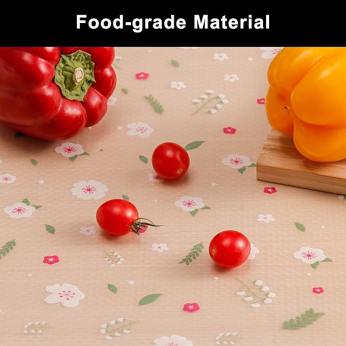 Cooyes Shelf Liner – Premium Non-Adhesive Cabinet & Drawer Liner for Kitchen – Waterproof Shelf Paper with Modern Pattern – Durable EVA Cabinet Mat – Easy to Cut