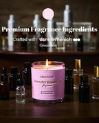 M&SENSE Bergamot Lavender Scented Candles,Vegan Soy Wax,No Toxin,10oz 42-Hour Slow Burning Time, Pepper Scented Candle, High Intensity,Air Purifying Aromatherapy Relaxing Office Home Fragrance