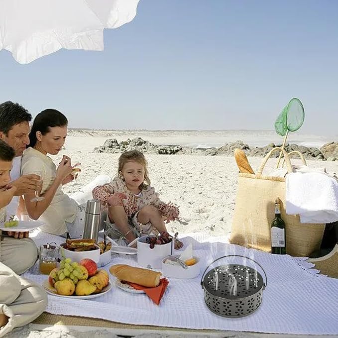 4 Pieces Coil Holder Portable Mosquito Incense Holder Iron Mosquito Incense Holder Retro Iron Coil Holder for Indoor Outdoor Hanging Camping Patio, 5.3 Inch