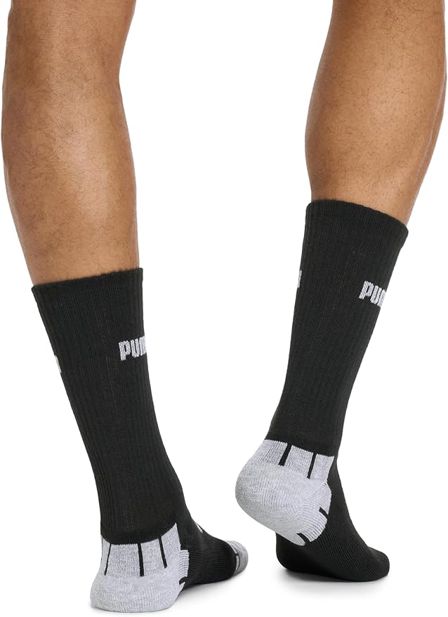 PUMA mens 6 Pack Crew Socks