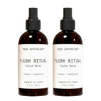 Muse Apothecary Flush Ritual - Aromatic & Refreshing Toilet Spray, Use Before You Go, 2 oz, Infused with Natural Essential Oils - Coconut + Sandalwood, 2 Pack