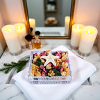 Rose Scented Potpourri - Long-Lasting Bowl & Vase Filler | Pink Dried Flowers | Home Fragrance Décor for Bathroom, Living Room, Bedroom, Office (4.9oz/140g)