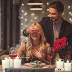 flamecan (Set of 48) Votive Candles, Unscented White Wax, for Wedding, Birthday, Party, Spa, Holiday, Home Decoration (15 Hour Burn Time)