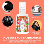 Toilet Spray, Hibiscus Blossom, Bathroom Toilet Odor Eliminator, Air Freshener for Home, 2 Fl Oz Each Pocket Travel Size(2 Pack)