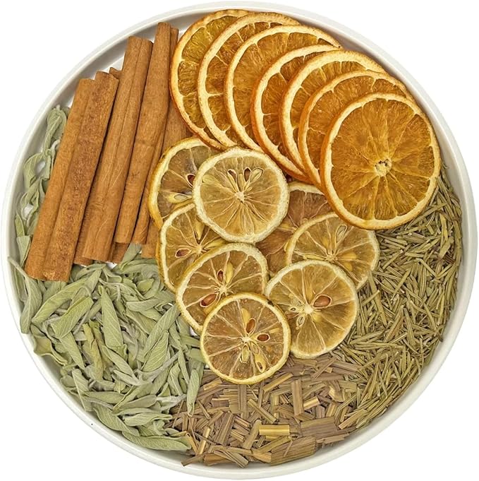 Potpourri Simmering, Spa Day Stovetop Potpourri with Cinnamon, Lemongrass, Orange, Lemon, Rosemary and Sage, Simmer Pot Ingredients for Home Fragrance, Housewarming, Hostess Gift