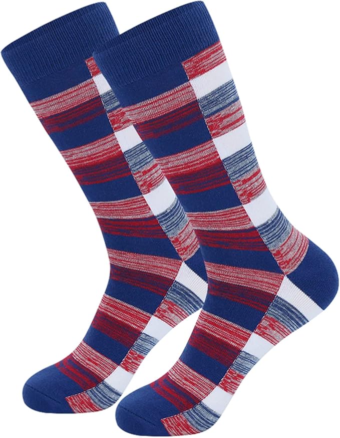 HHX YONLEE Dress Socks 5/6/10 Pairs Crew Argyle Colorful Cotton Novelty Casual Happy Fun
