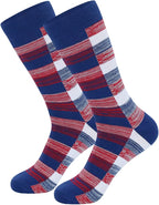 HHX YONLEE Dress Socks 5/6/10 Pairs Crew Argyle Colorful Cotton Novelty Casual Happy Fun