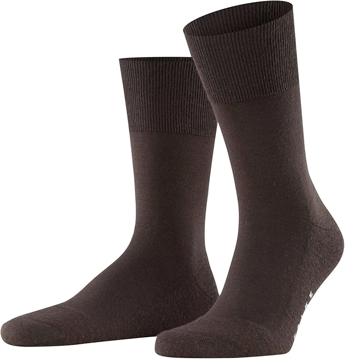 FALKE Men's Airport Dress Socks, Premium Merino Wool Cotton Blend, Sustainable Luxury, Eco-Friendly Business Casual, 1 Pair