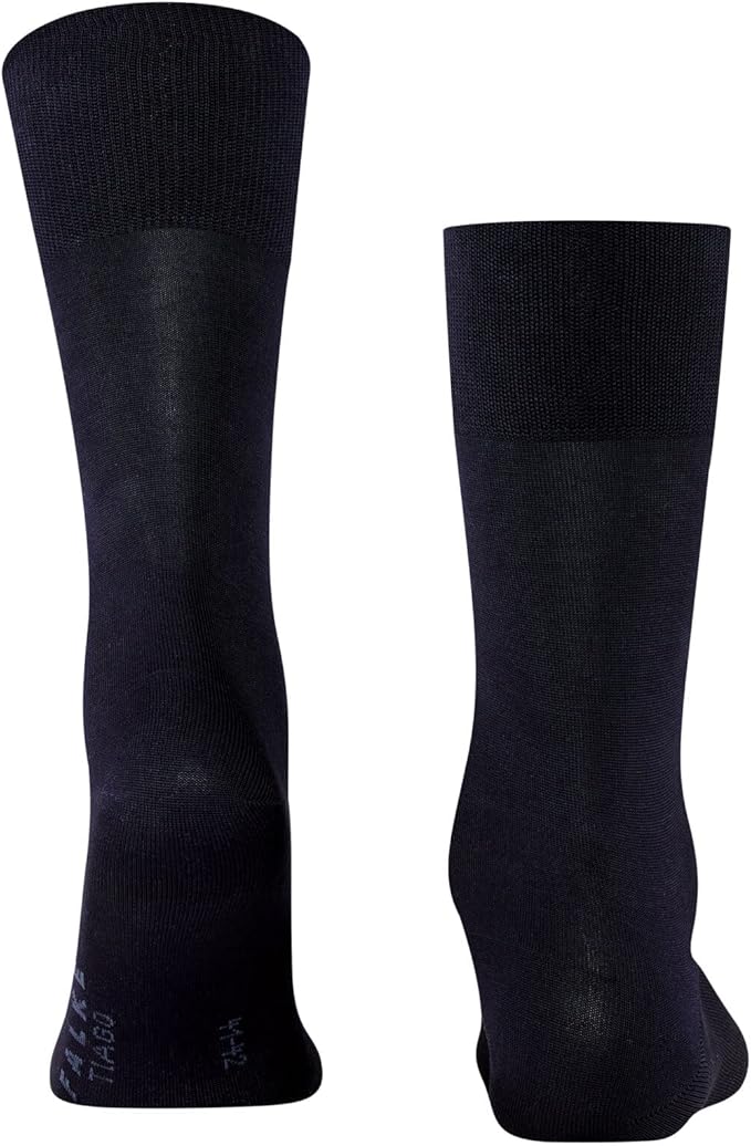 FALKE Men's Tiago Dress Socks, Sustainable Cotton, Crew, 1 Pair