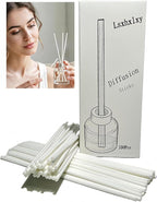 100 PCS White Reed Fiber Diffuser Sticks,Diameter 3.5mm, Length 190mm (7.48 inches), Suitable for Various Essential Oils and Perfume, Lasting, Stable and Diffusing Fragrance