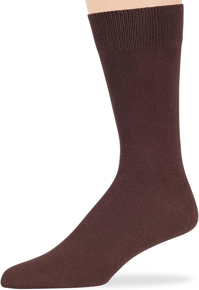 7BigStars Mens Dress Socks – 6 Pairs Crew, Soft Stay Up, Cotton Comfort for Business, Office, Big and Tall, Breathable