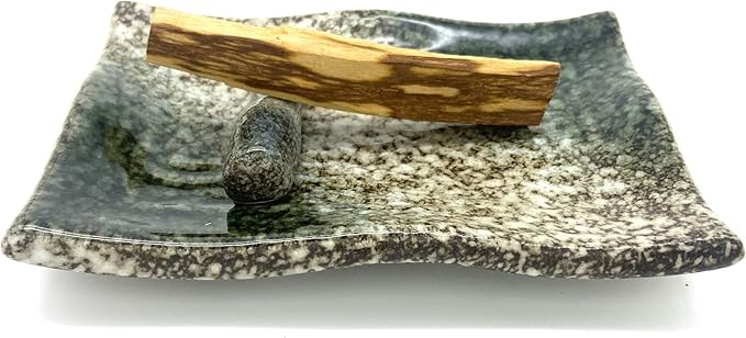 TOBOHU Rectangle Ceramic Palo Santo Holder, palo Santo Holder Burner, Ceramic Holder for Palo Santo Sticks, Palo Santo Wood Incense Stick Holder, Palo Santo Burning Bowl
